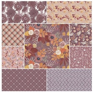 Evening on the Prairie 1 Yard Bundle - Grape