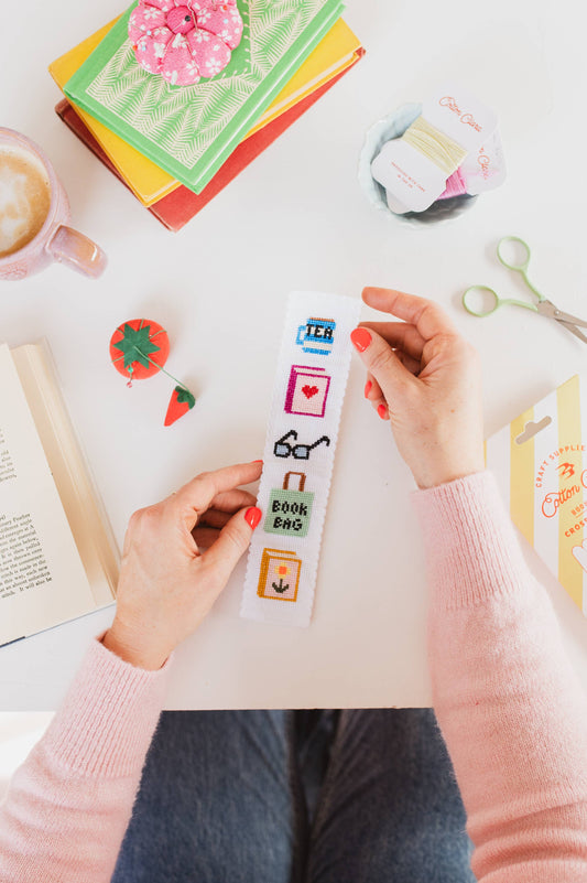Bookish Cross Stitch Bookmark Kit