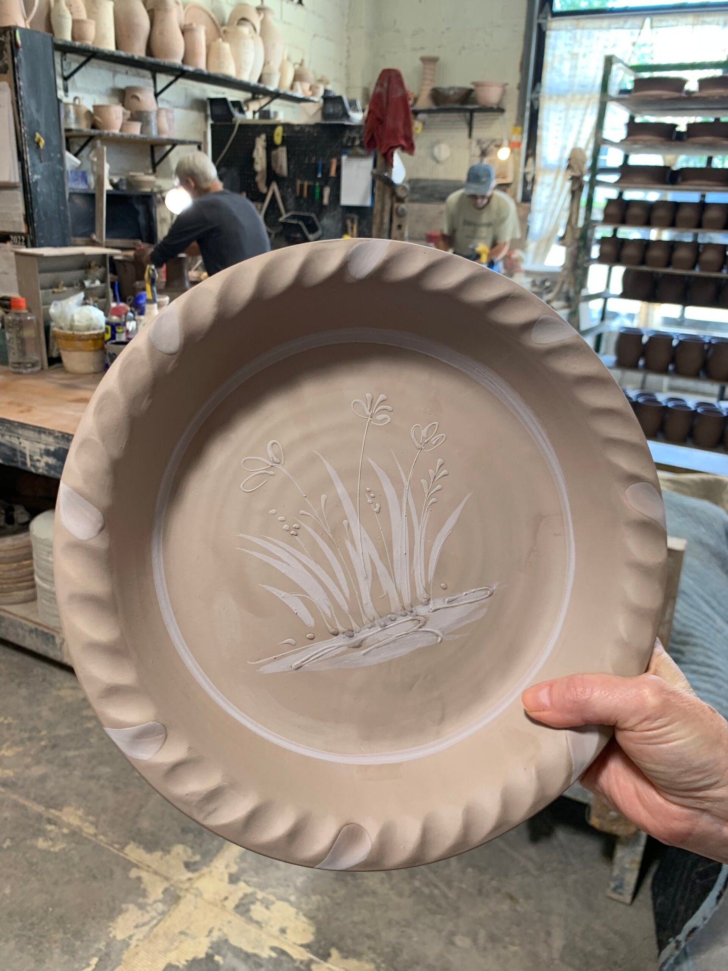 Wildflower Ceramic Pie Plate