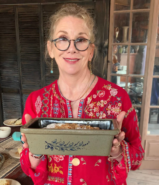 Farm Floral Ceramic Loaf Pan