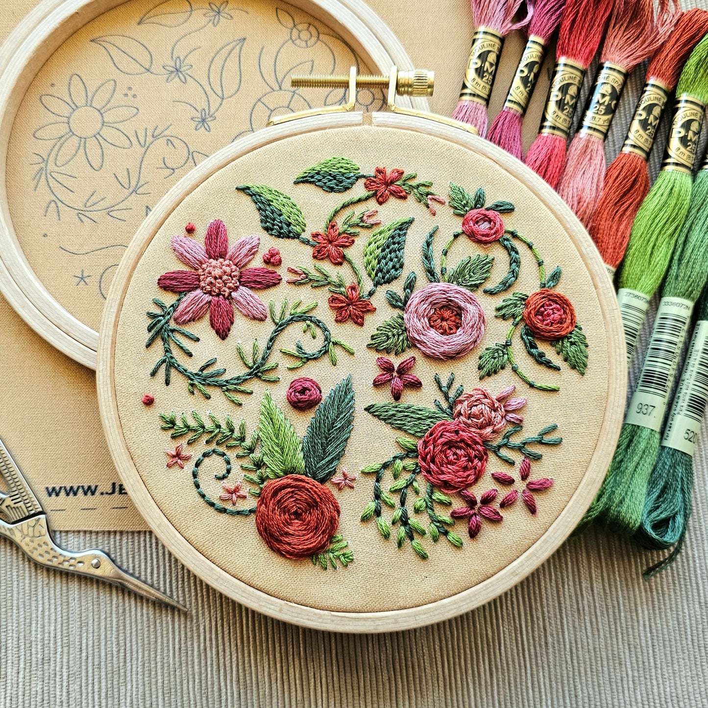 Adventures in Hand Embroidery, A Virtual 5-Week Learning Series
