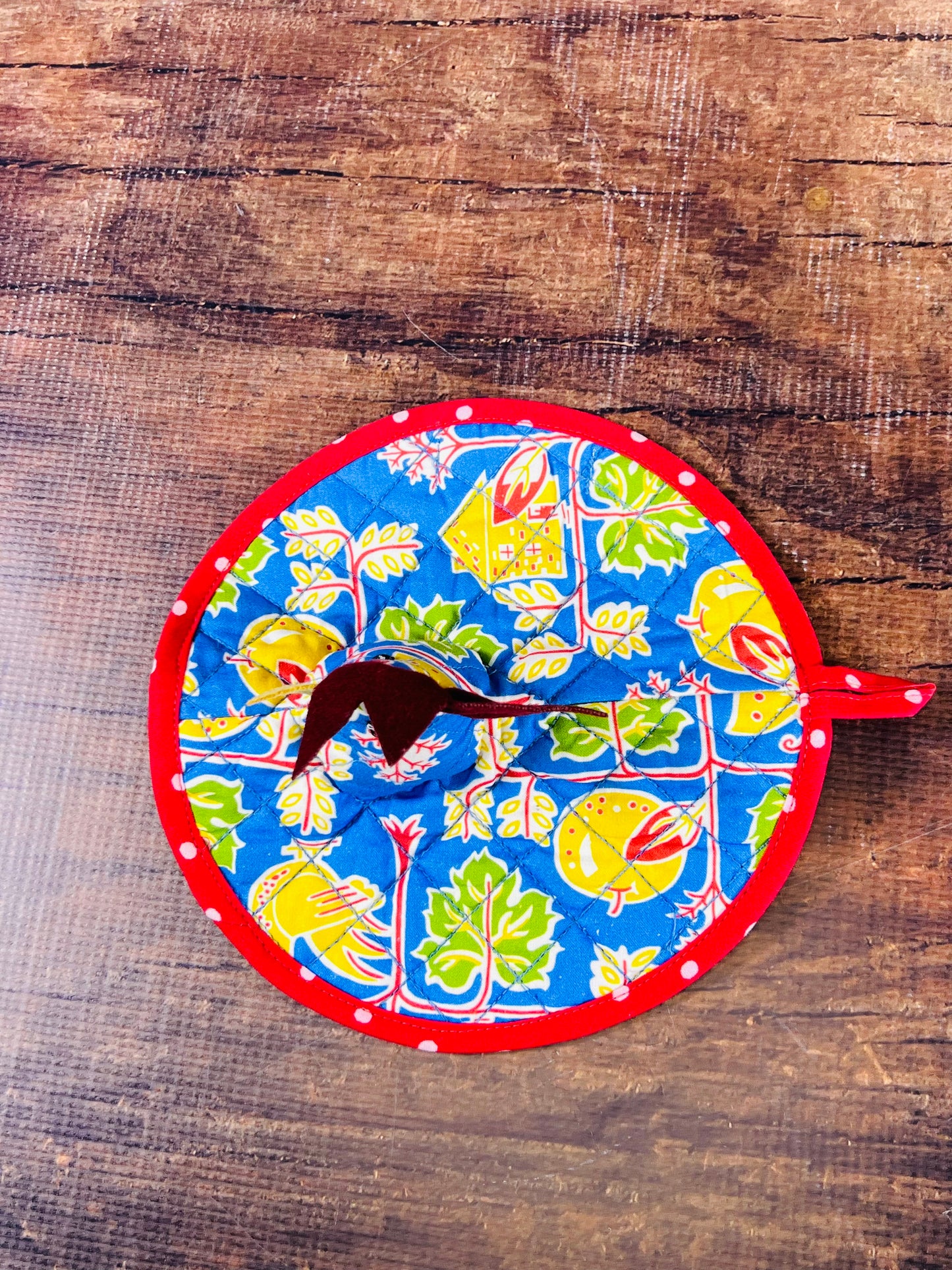 Chicken at Home Happy Hen Potholder