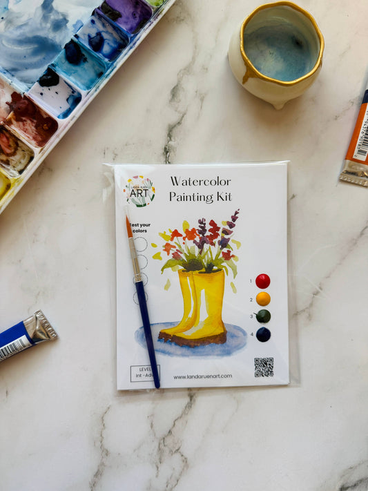 Rainboot Flower Bouquet Watercolor Kit