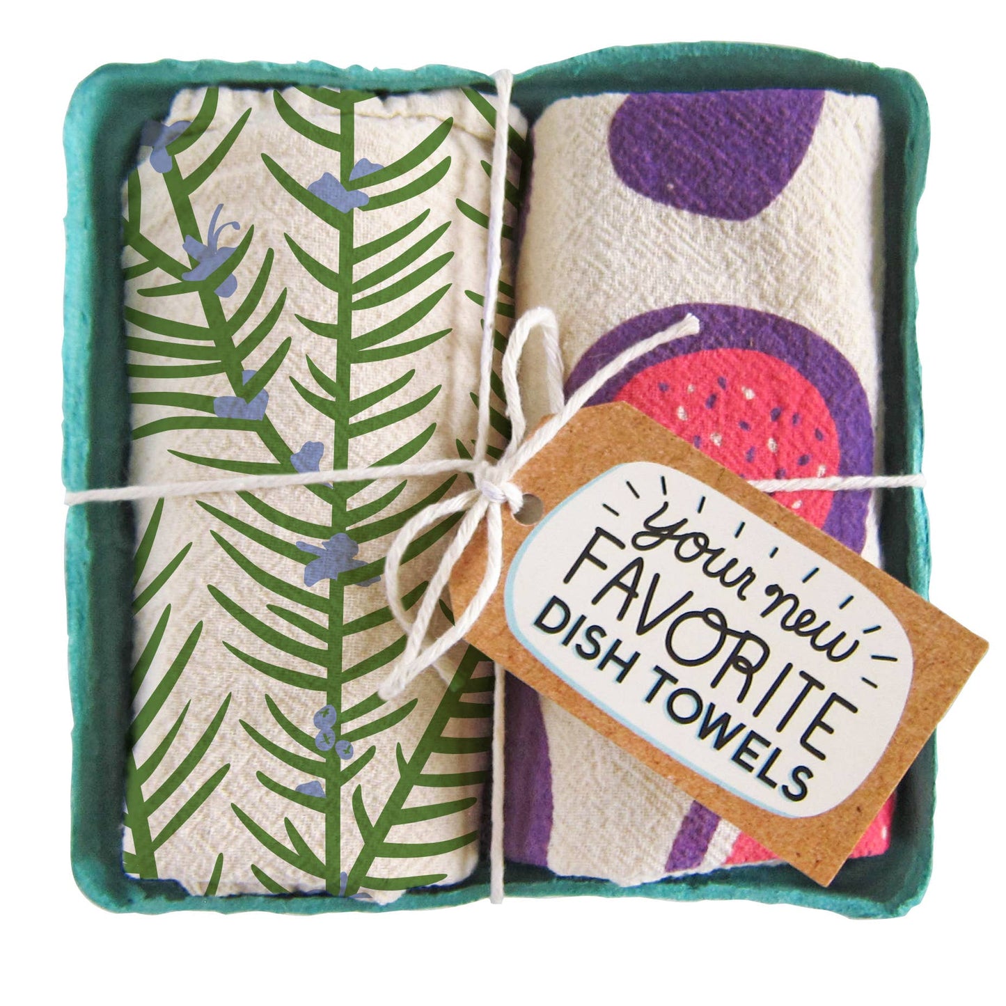 Rosemary & Fig Tea Towels, Set of 2
