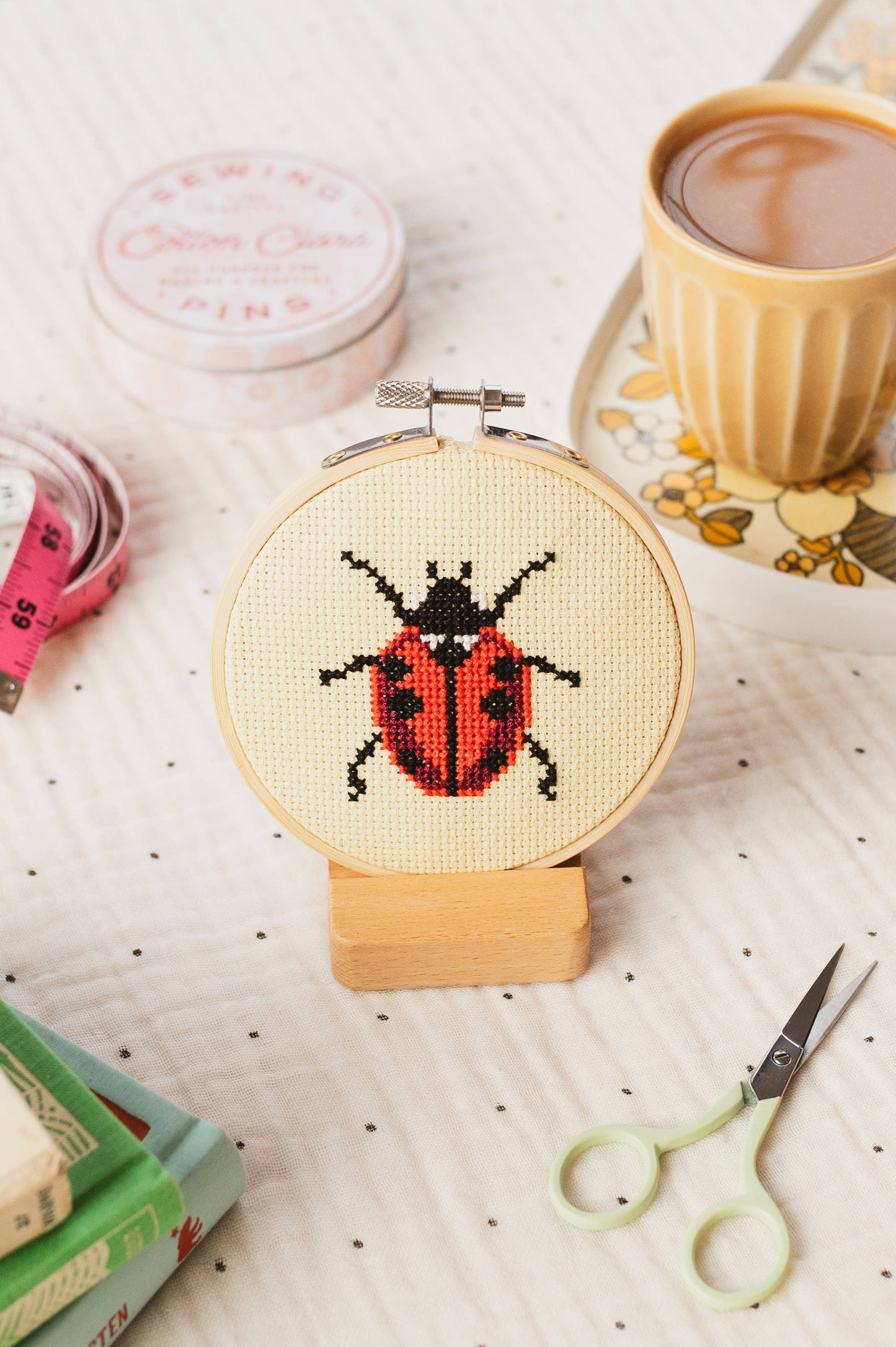 Ladybird Ladybug Cross Stitch Kit for Beginners
