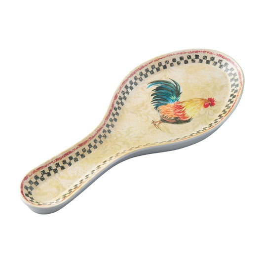 Country Rooster Melamine Spoon Rest