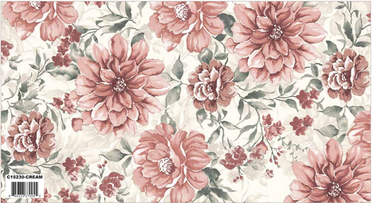 A Walk on the Prairie Cream Signature Floral, Fabric by the Yard