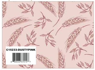 A Walk on the Prairie Dusty Pink Wheat, Fabric by the Yard