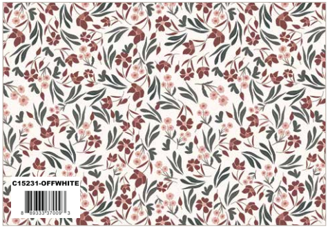 A Walk on the Prairie Off White Ditsy Floral, Fabric by the Yard