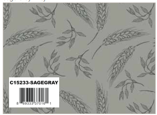 A Walk on the Prairie Sage Gray Wheat, Fabric by the Yard