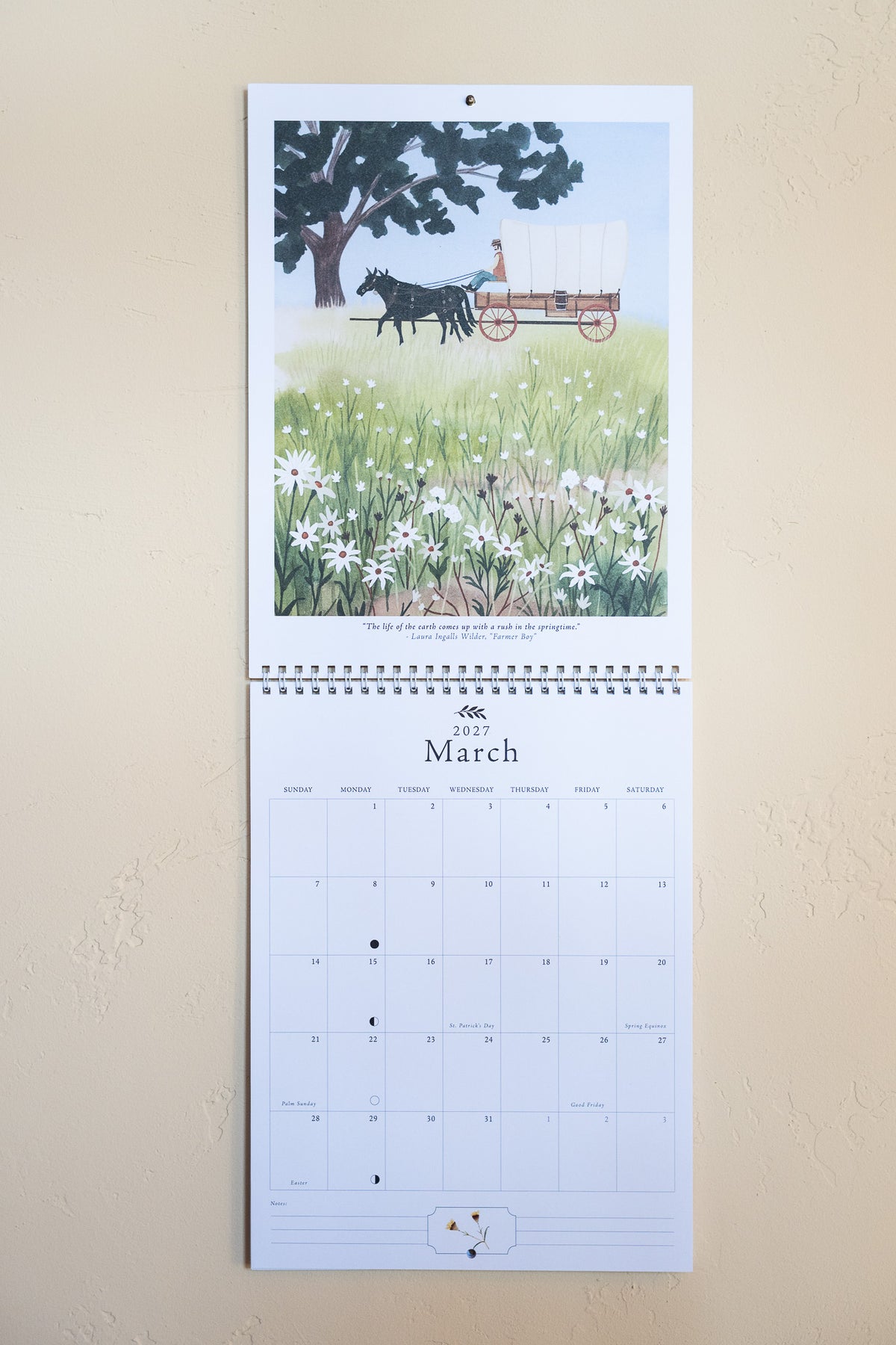 A Year on the Prairie Wall Calendar - 2027