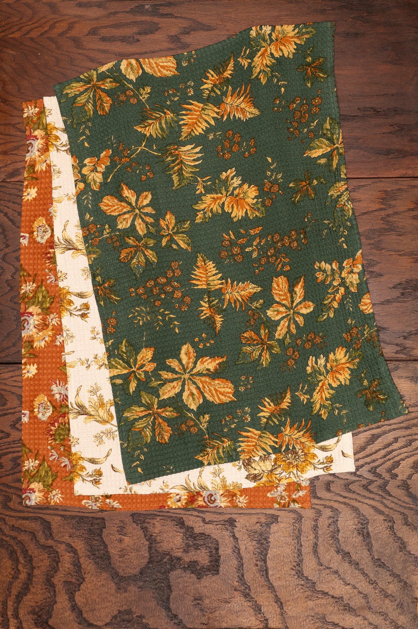 Marguerite & Musical Floral Tea Towels Bundle, Set of 3