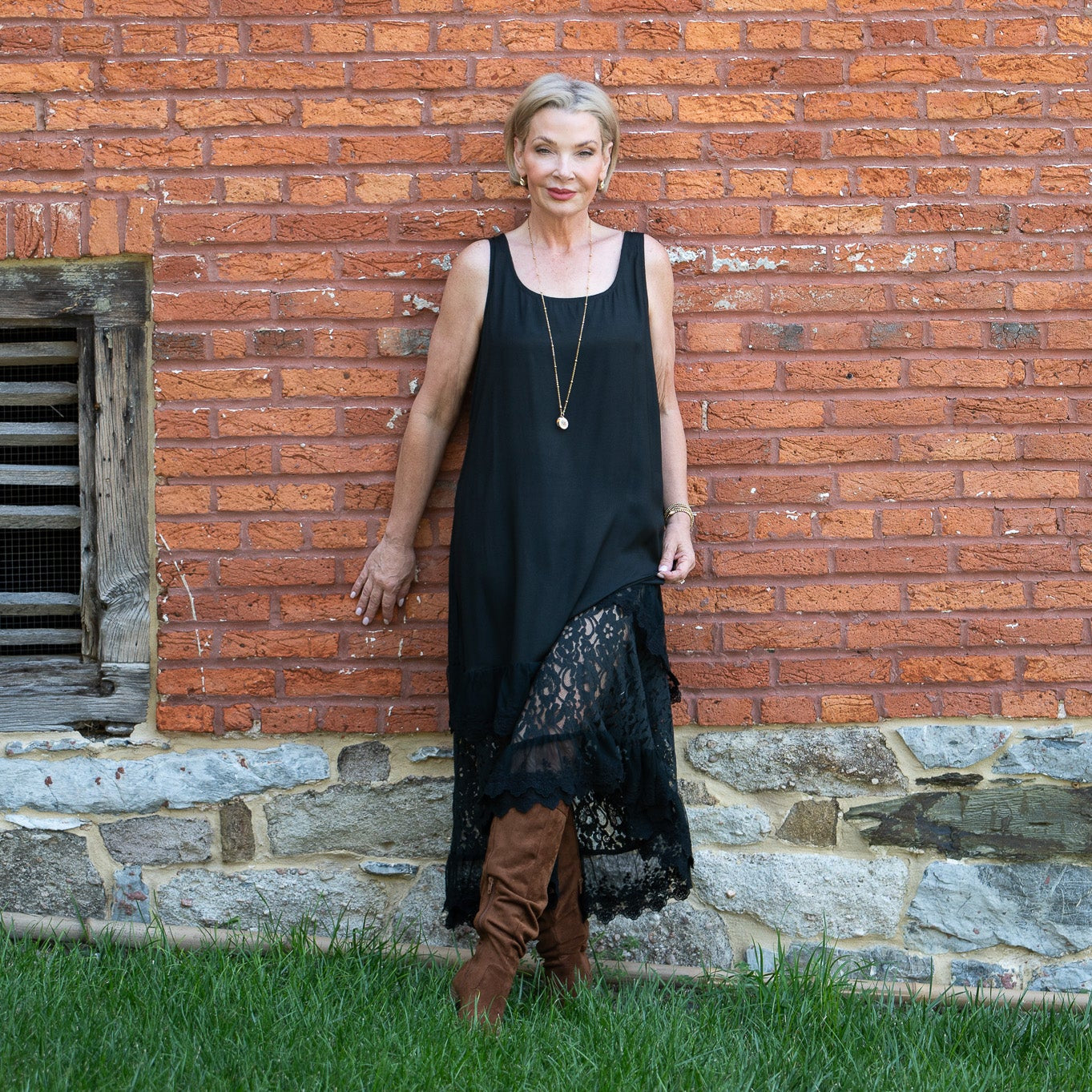 Camile  Slip in Black