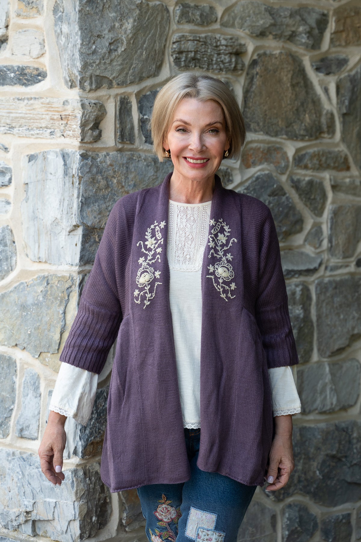 Angeline Sweater in Amethyst