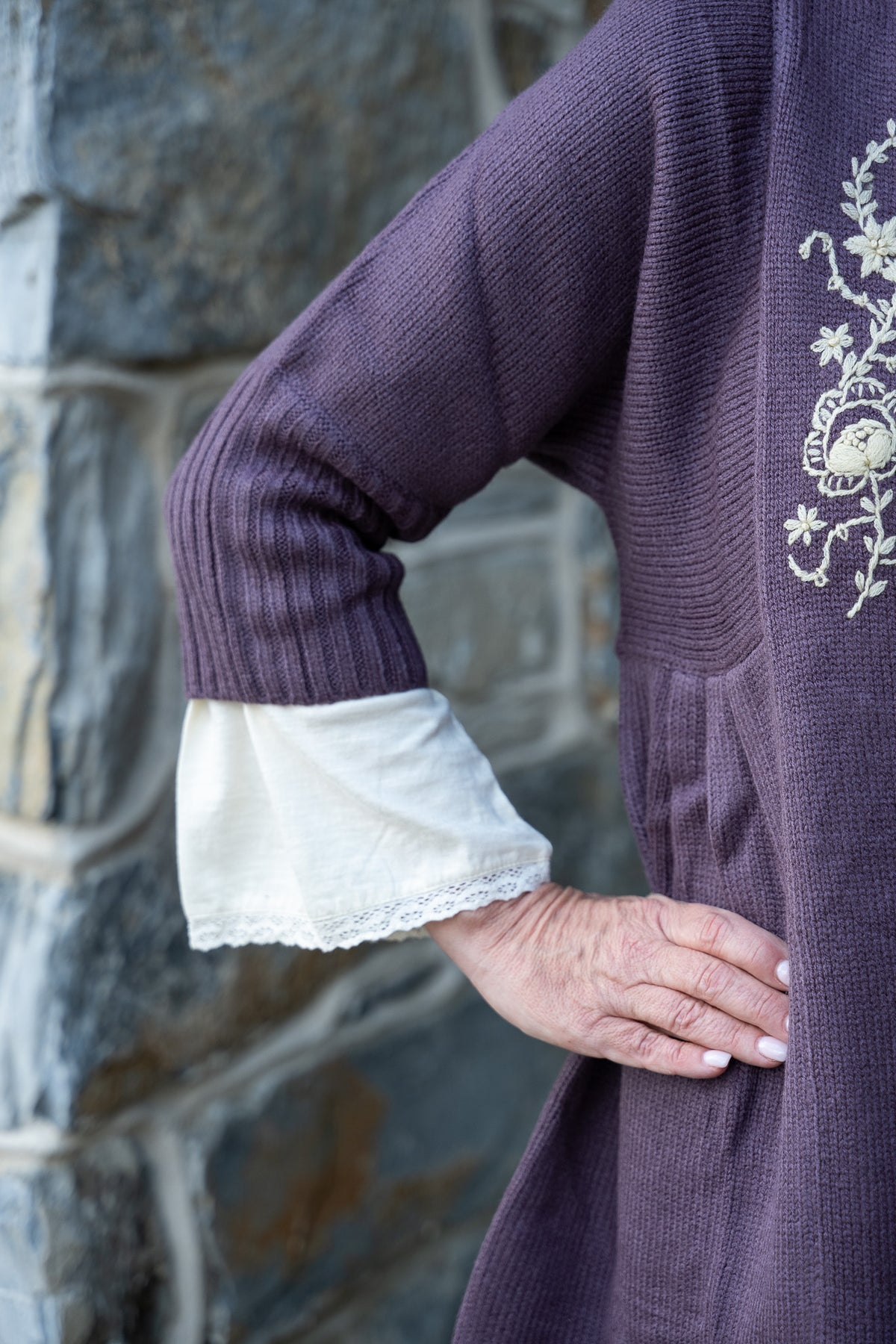 Angeline Sweater in Amethyst