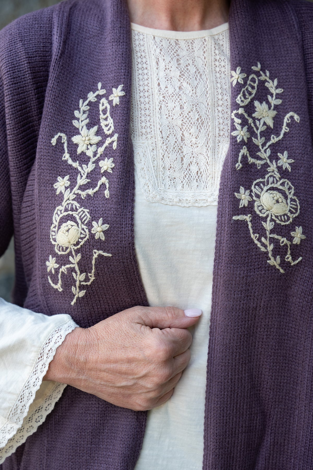 Angeline Sweater in Amethyst