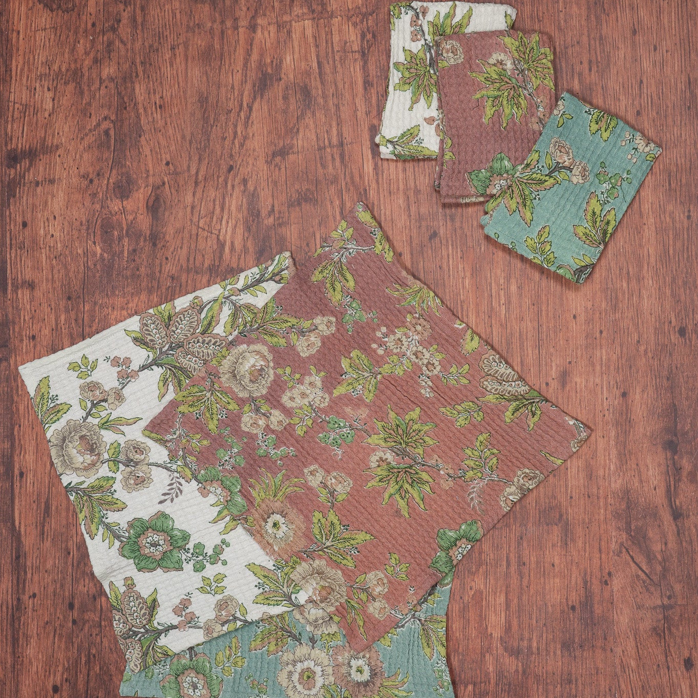 Augustine Patchwork Tiny Tea Towel Bundle, Set of 6