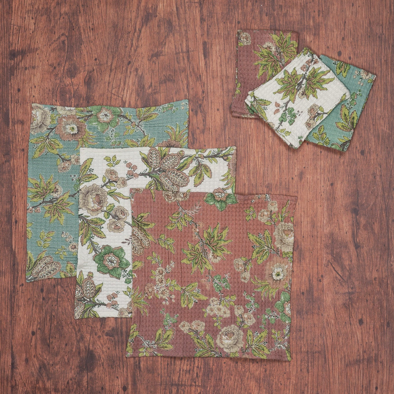 Augustine Patchwork Tiny Tea Towel Bundle, Set of 6