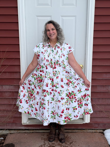 April Cornell The Strawberry Prairie Dress, White, XXS