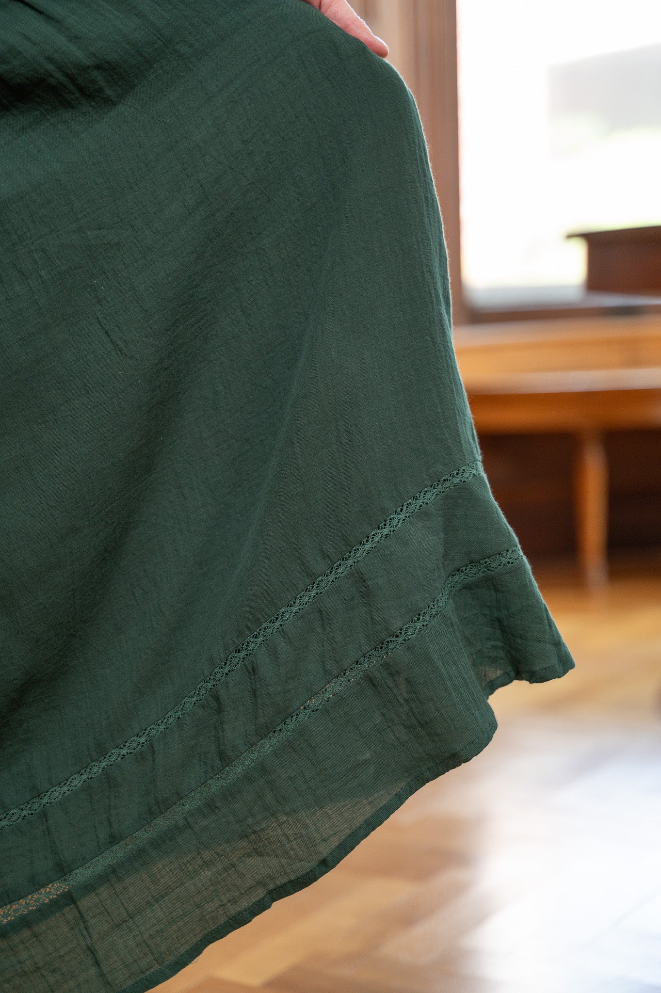 The Bespoke Dress in Forest Green