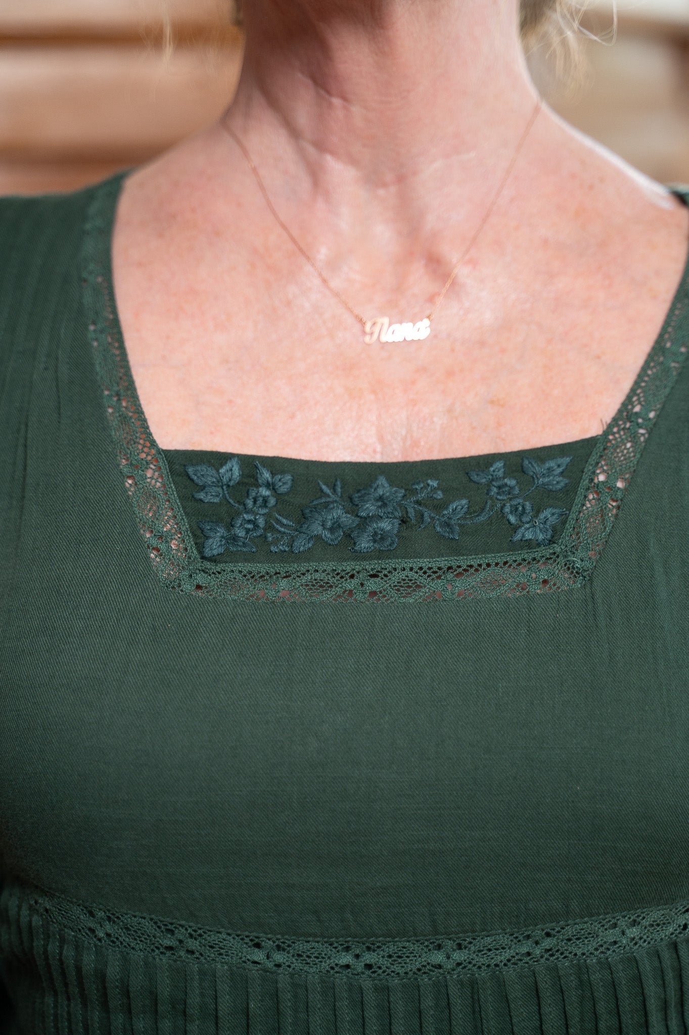 The Bespoke Dress in Forest Green