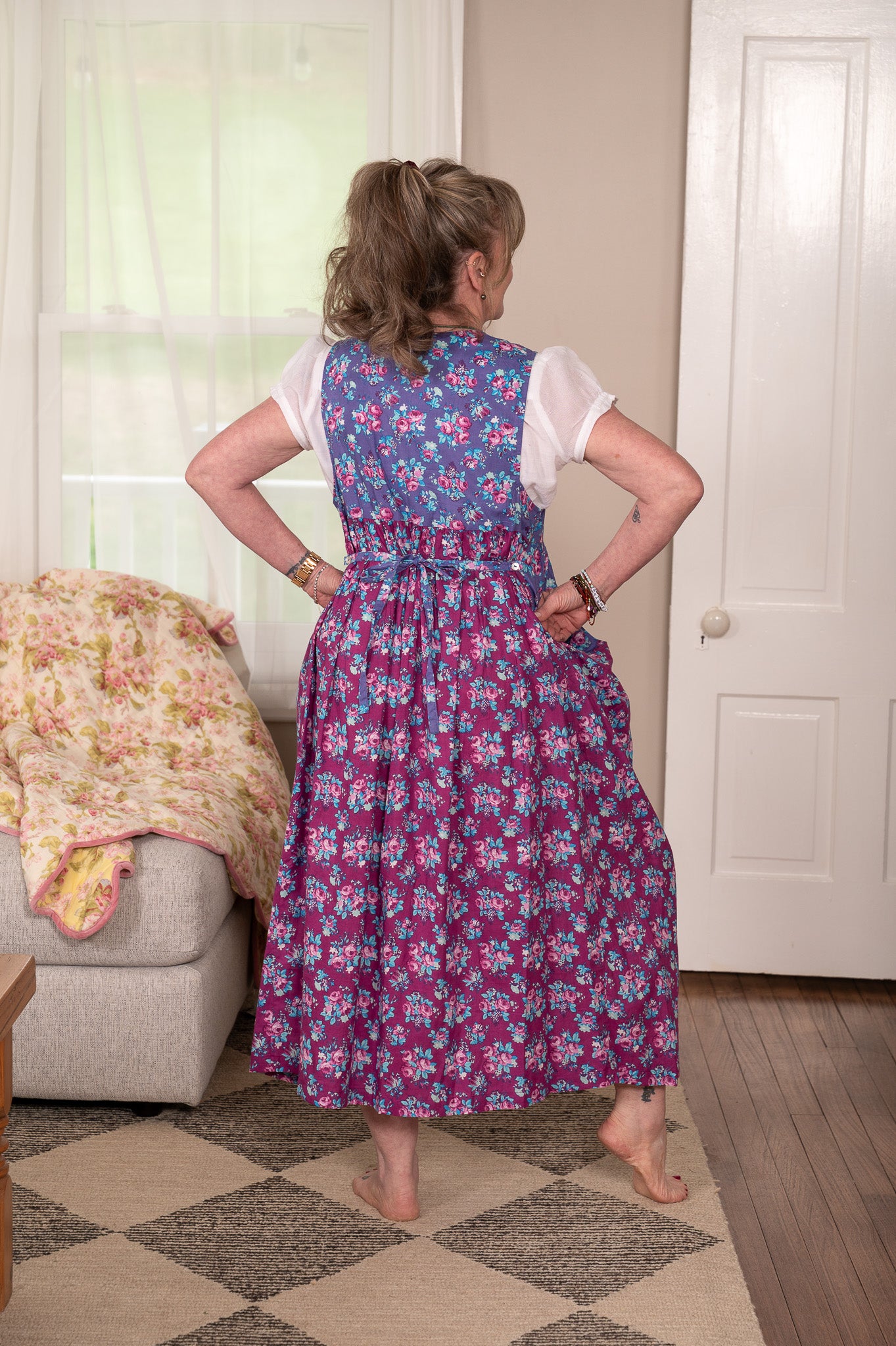 Elizabeth Garden Patchwork Pinafore Dress | Modern Prairie