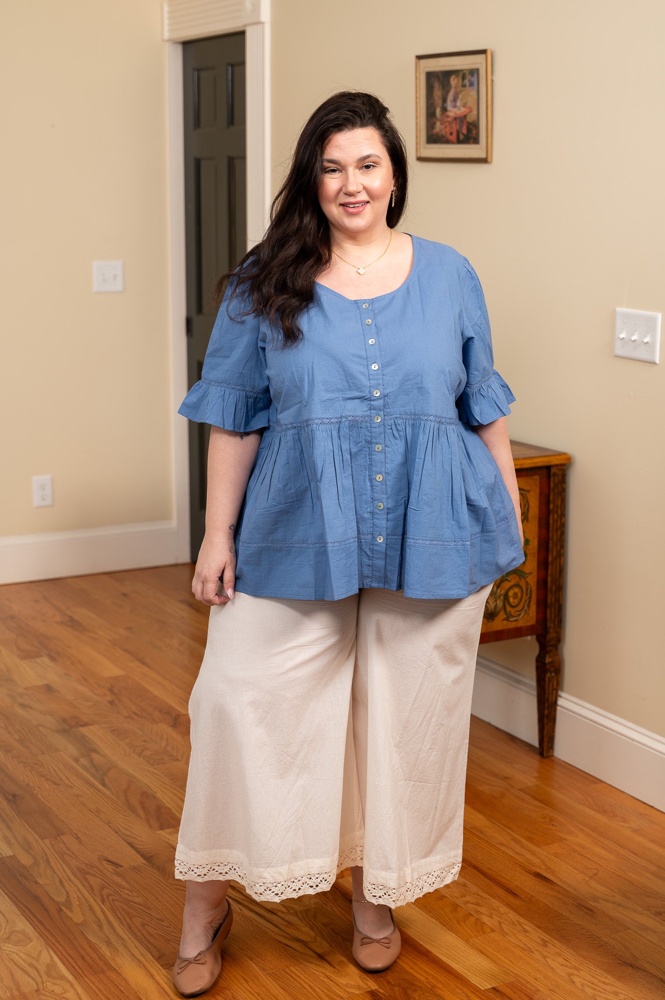 Bianca Blouse in Periwinkle