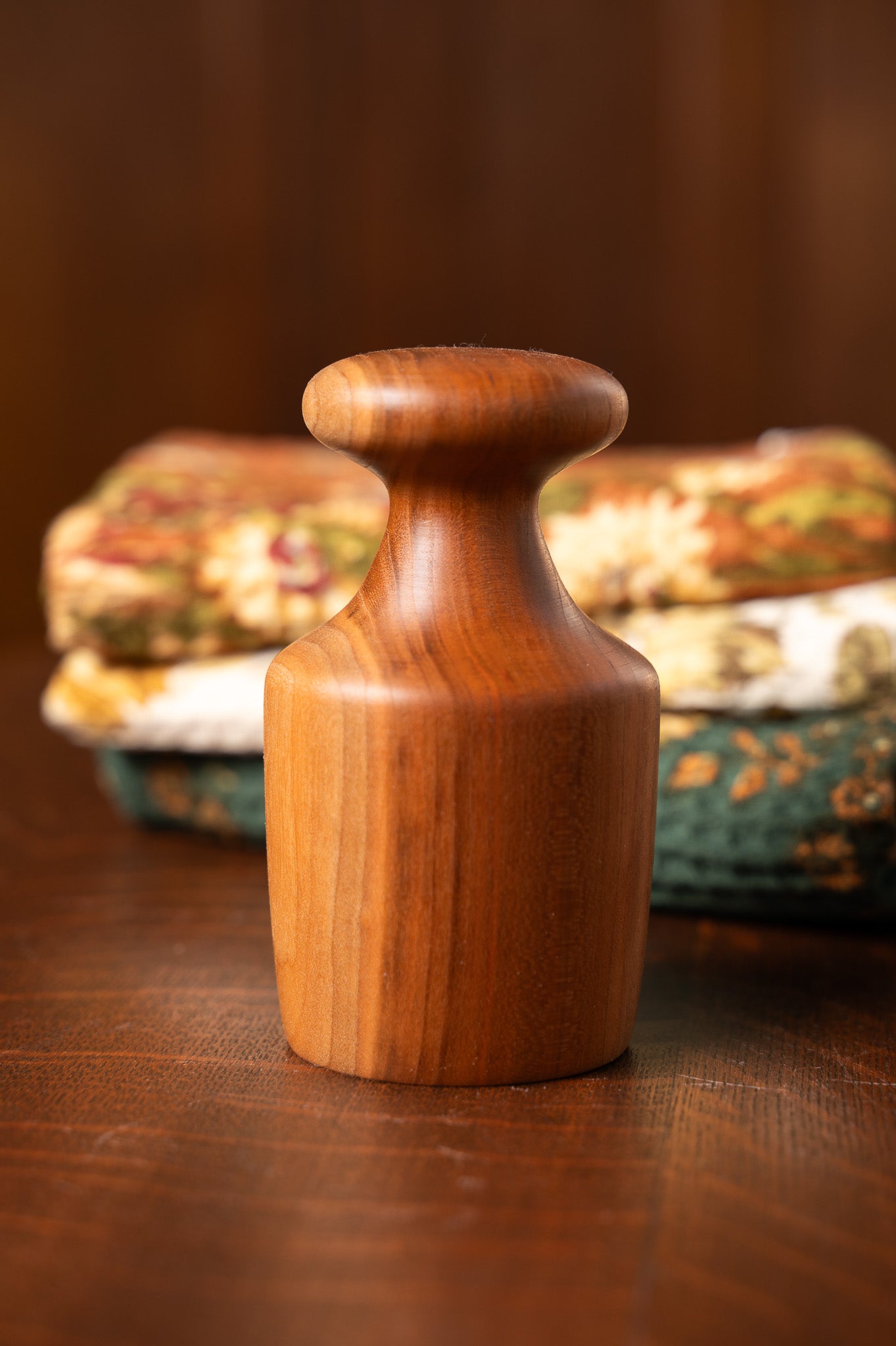 Wooden Biscuit Cutter in Cherrywood