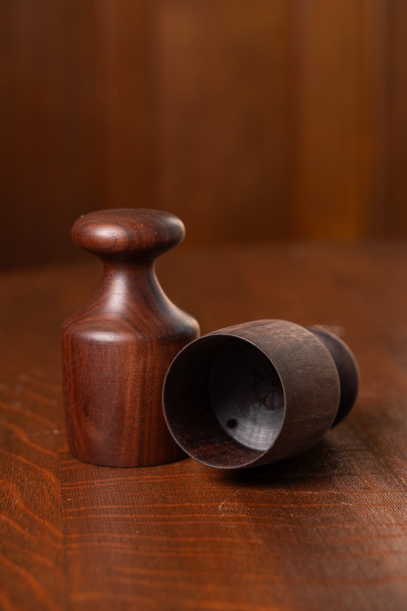 Wooden Biscuit Cutter in Walnut