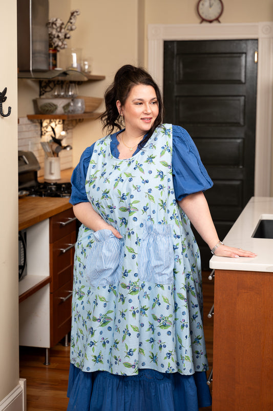 Blueberry Farmhouse Apron