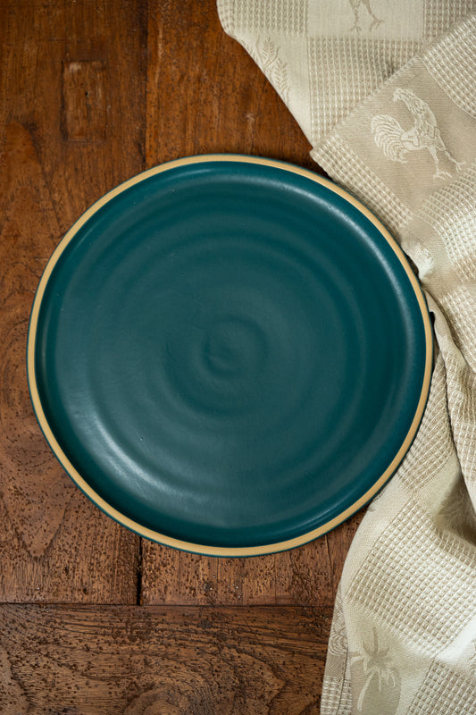 The Brookline Dinner Plate in Baltic Blue
