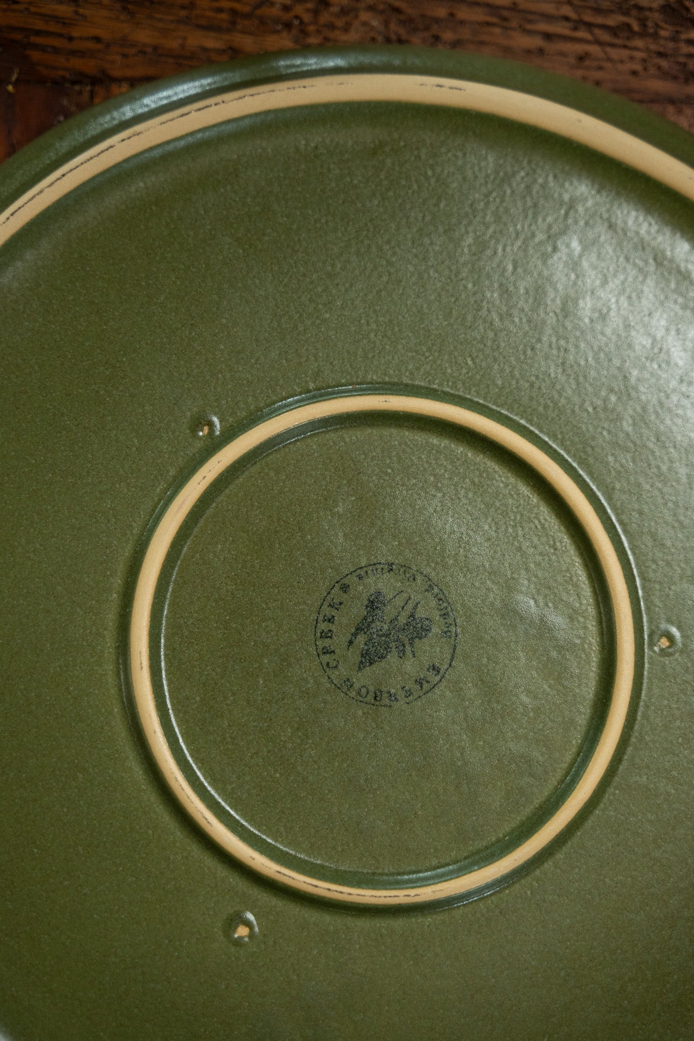 The Brookline Dinner Plate in Moss