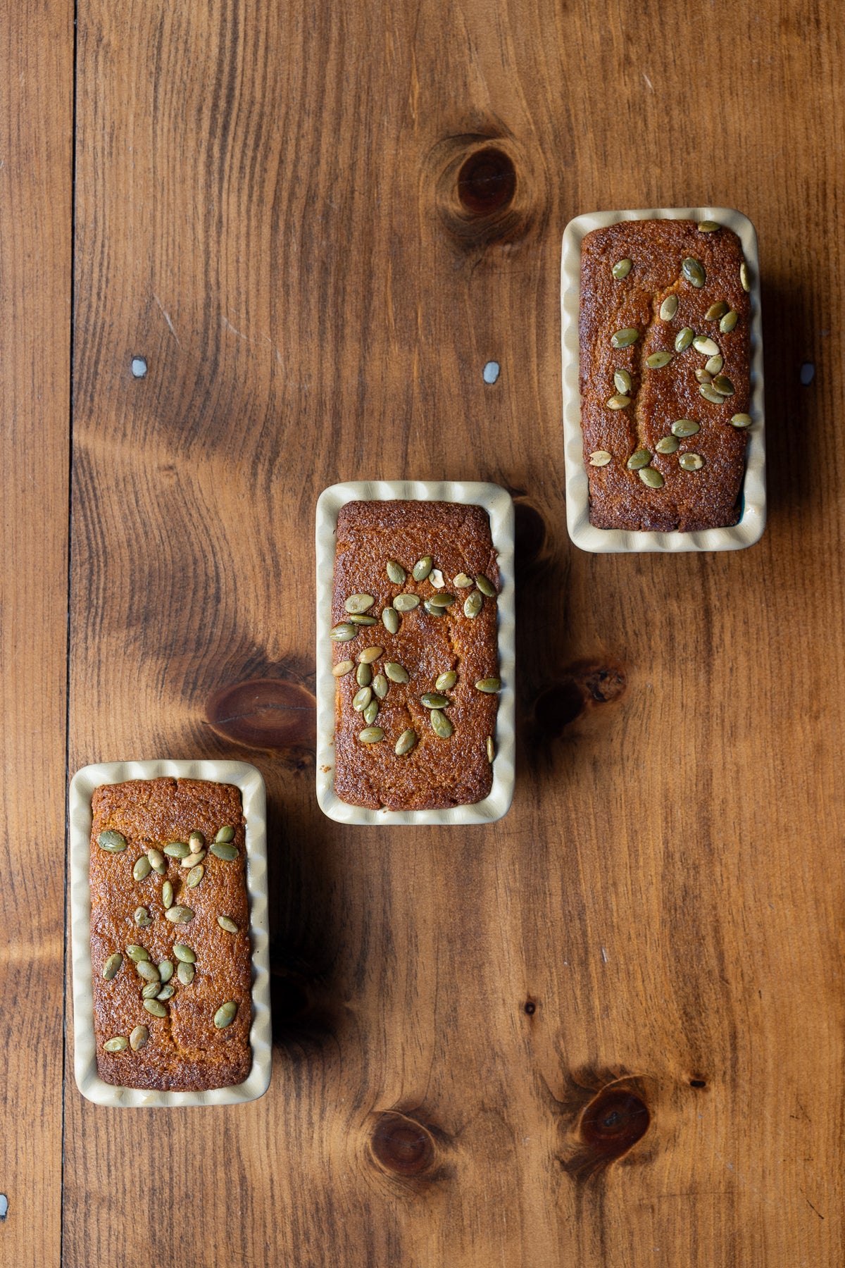 The Brookline Mini Frilly Loaf Pan, Set of 3