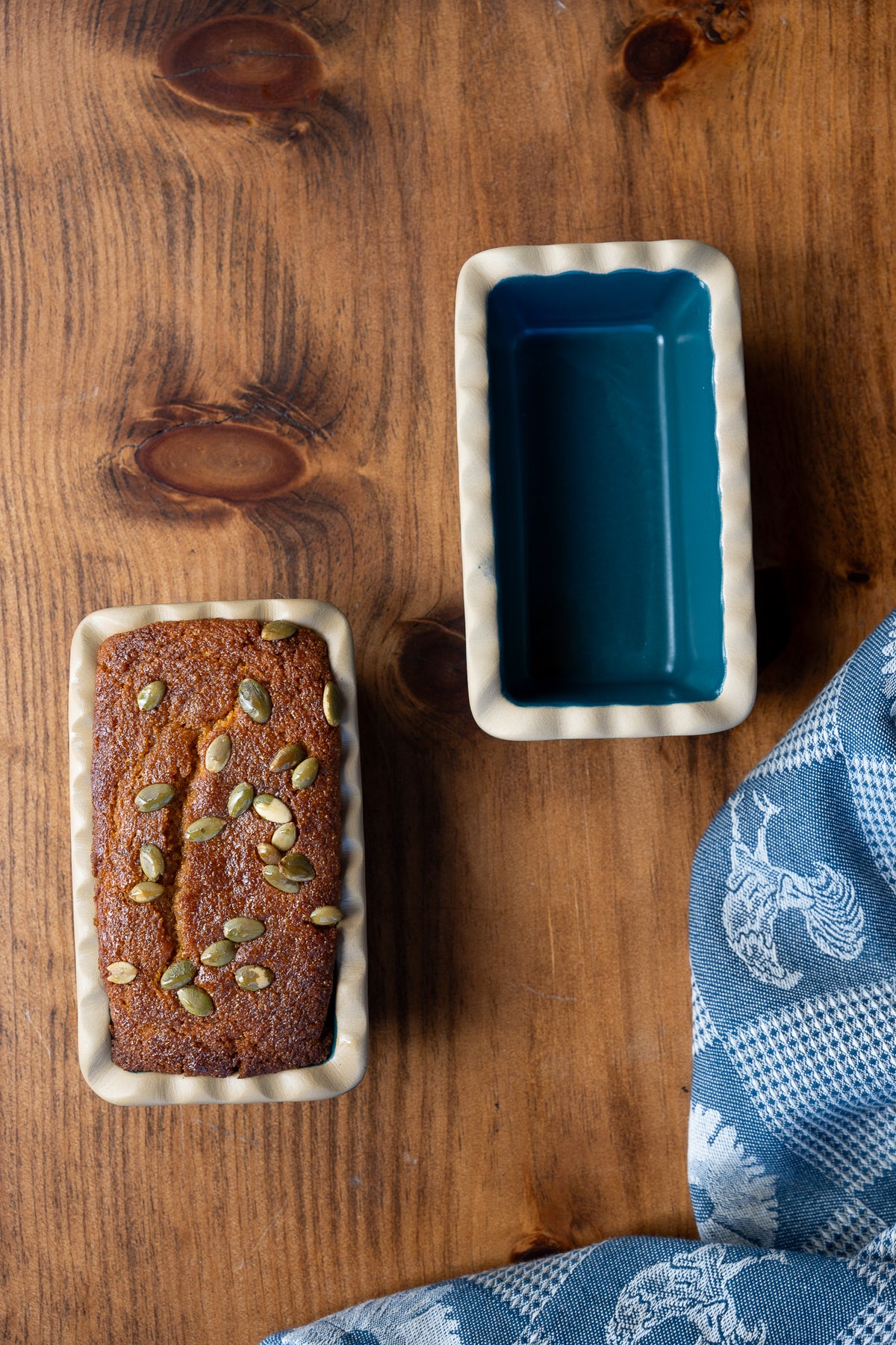 The Brookline Mini Frilly Loaf Pan, Set of 3