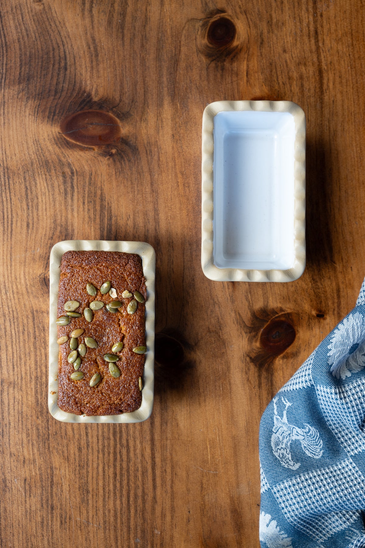 The Brookline Mini Frilly Loaf Pan, Set of 3