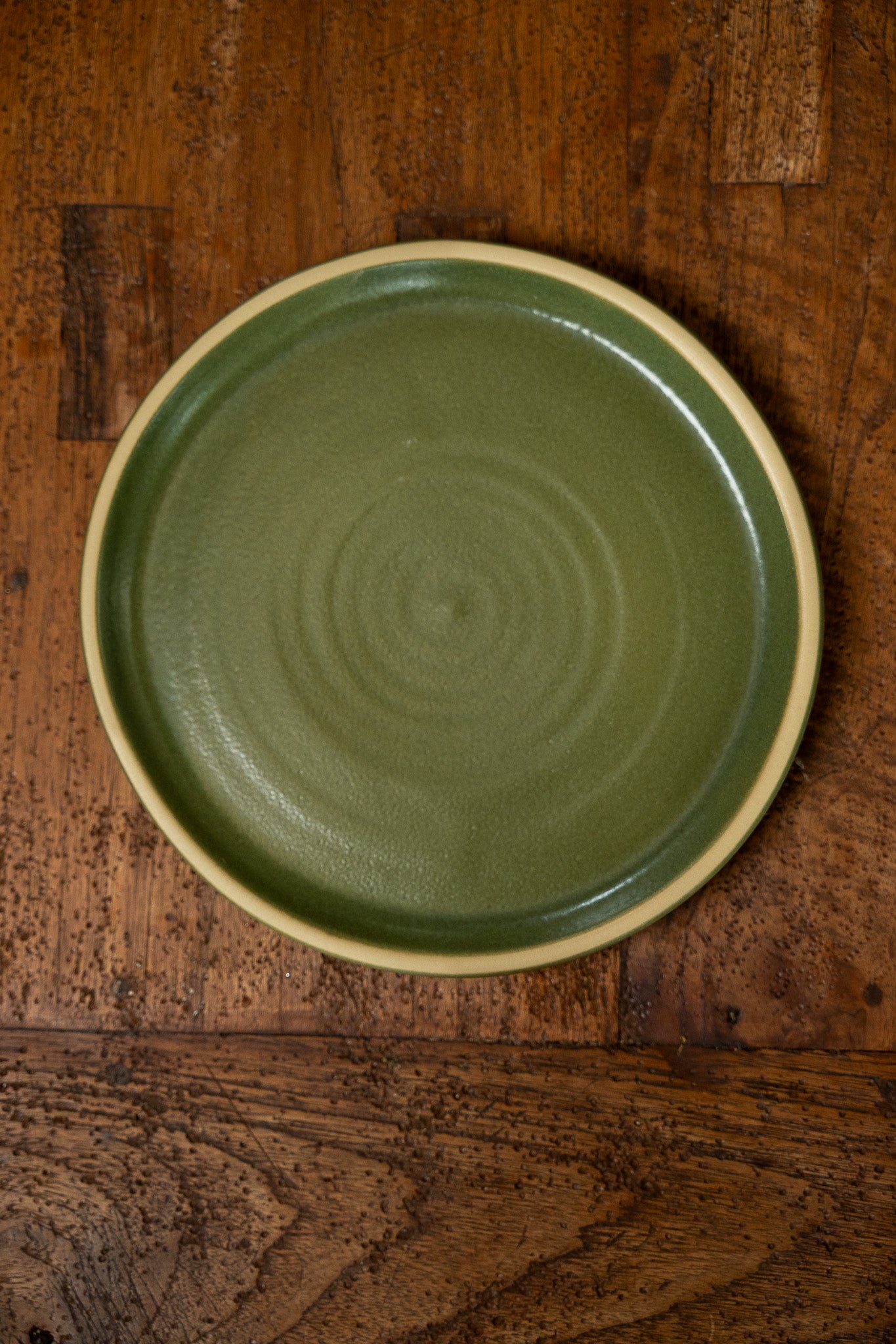 The Brookline Salad Plate in Moss