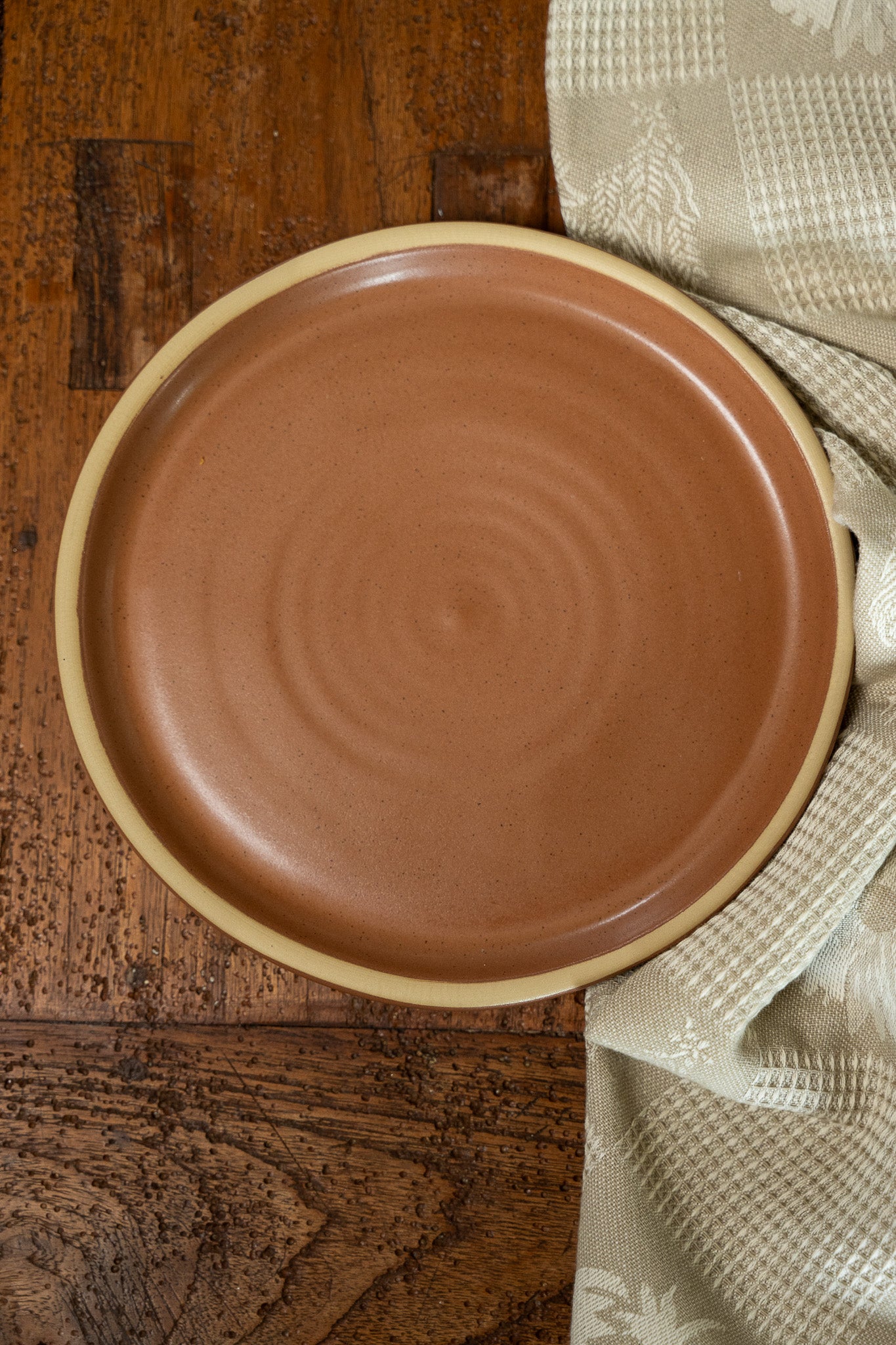 The Brookline Salad Plate in Sienna