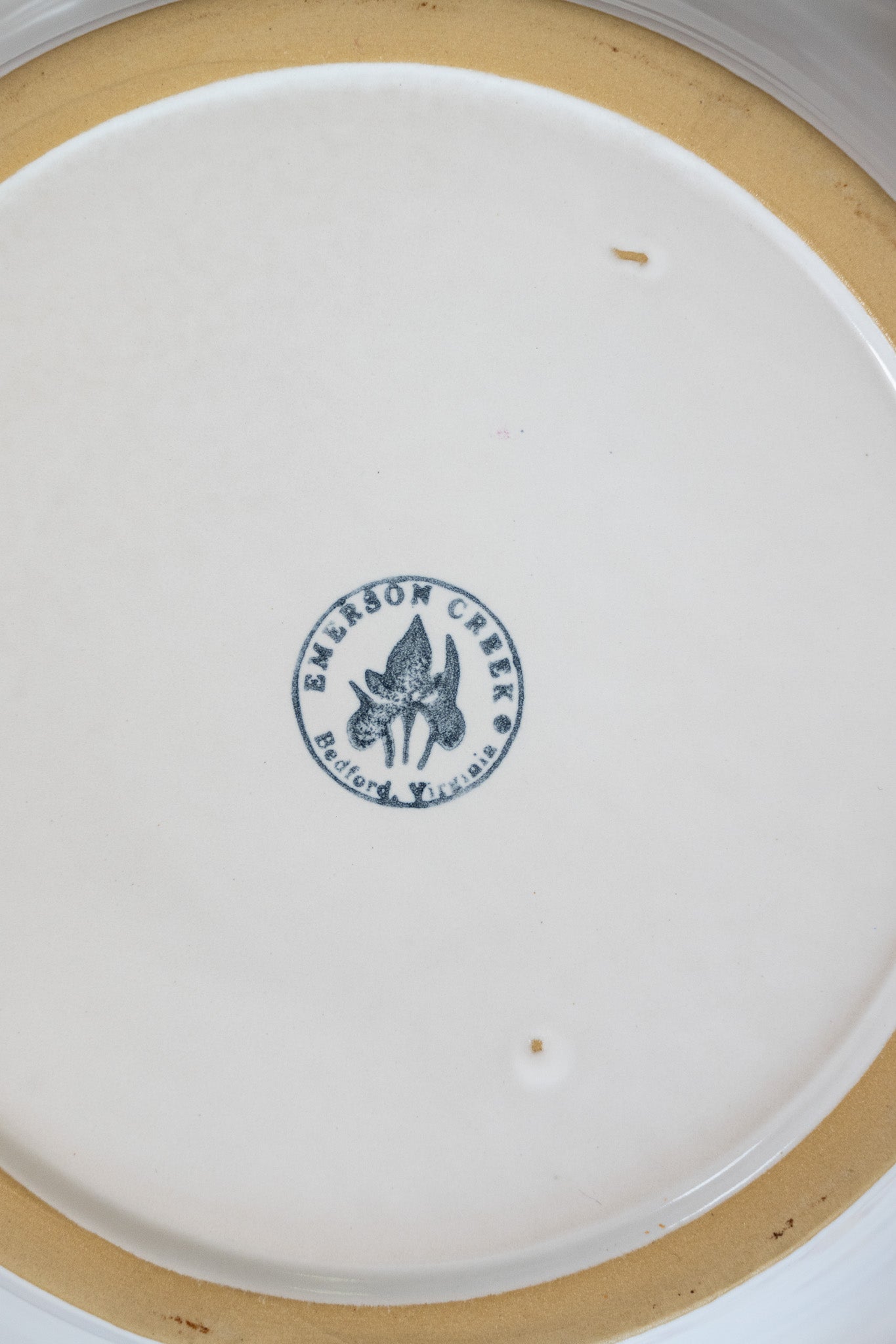 The Brookline Frilly Pie Plate in Ivory