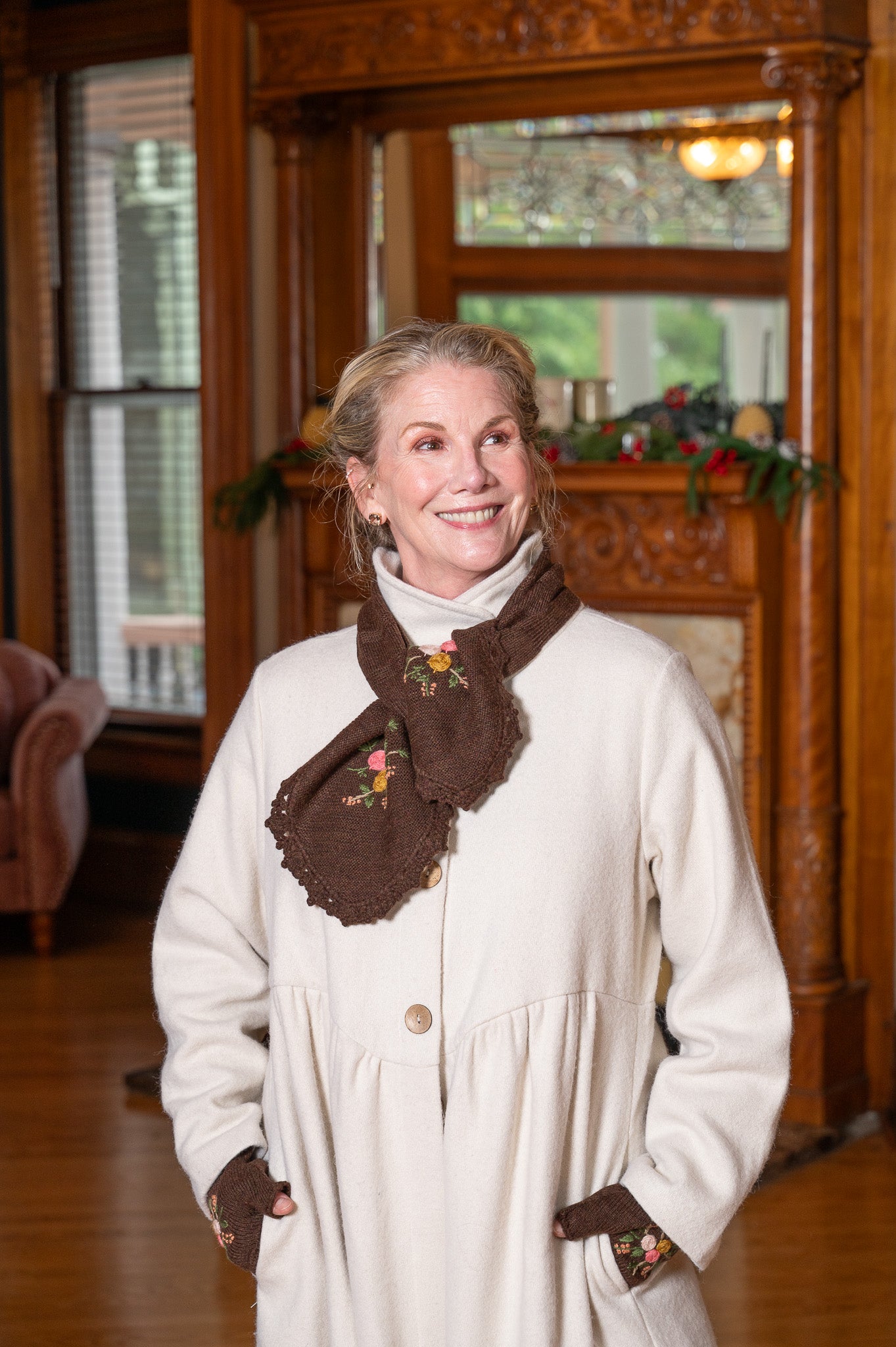 Belle Scarf in Brown