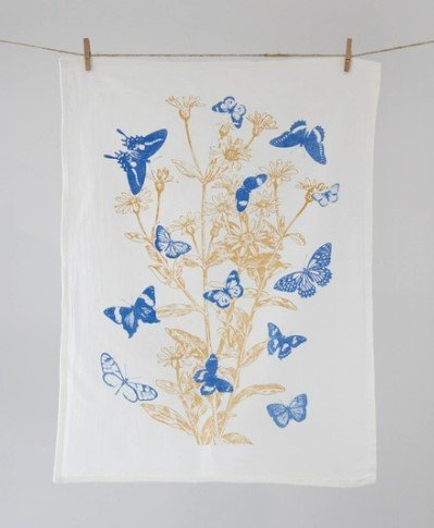 Butterfly & Wildflower Tea Towel