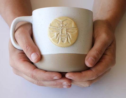 Bee-inspired Mug of Morning Magic PRODIGAL POTTERY