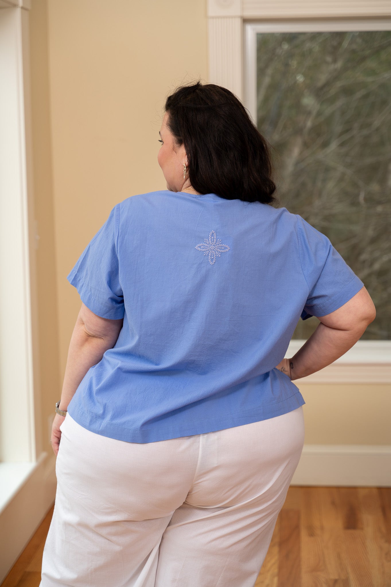 Camillia Blouse in Periwinkle