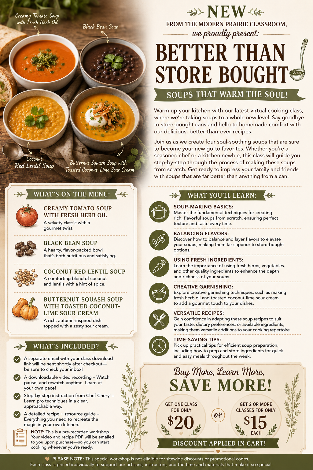 Better Than Store Bought: Move Over Campbell’s, Soup’s On at Modern Prairie! (Digital Edition)