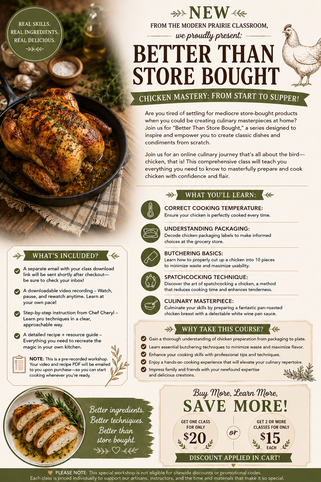 Better Than Store Bought: All About the Bird – Mastering Chicken Cooking Techniques (Digital Edition)