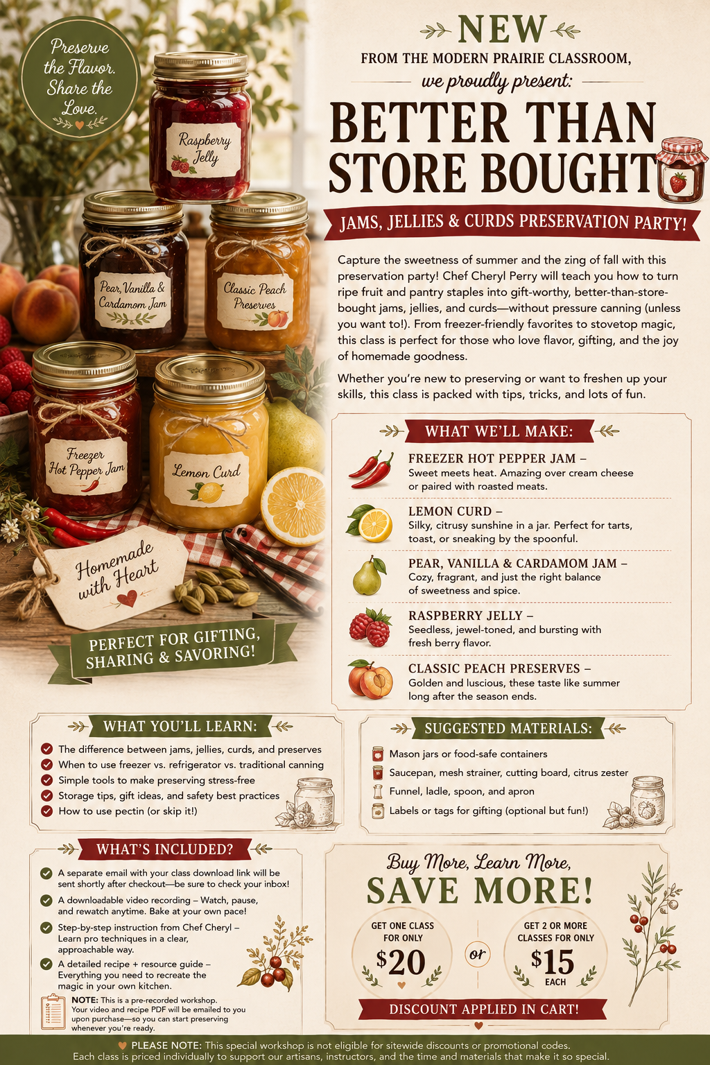 Better Than Store Bought: Preserving the Season’s Fruit – Refrigerator Jams, Freezer Jams and Canning (Digital Edition)