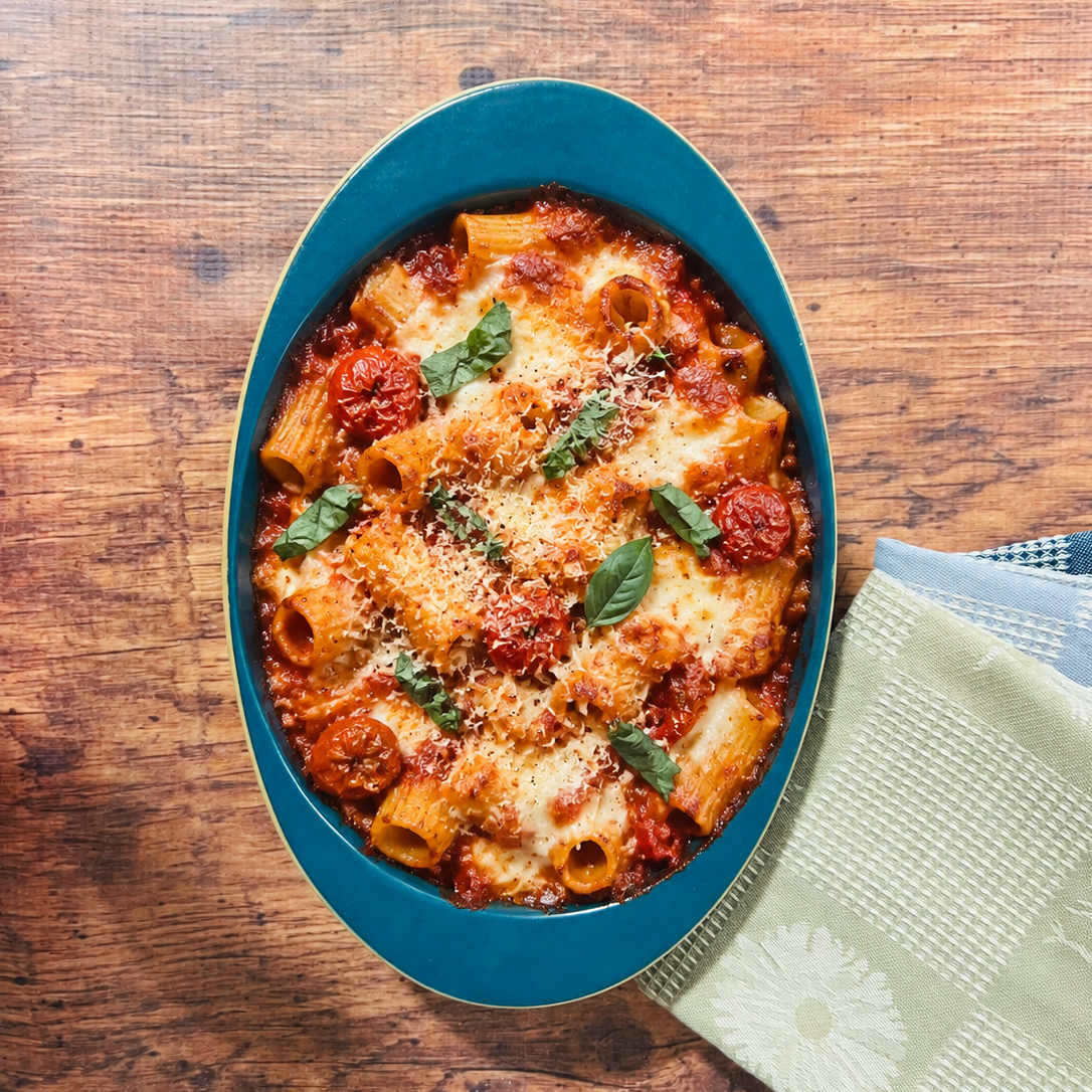 The Brookline Oval Casserole Baker in Baltic