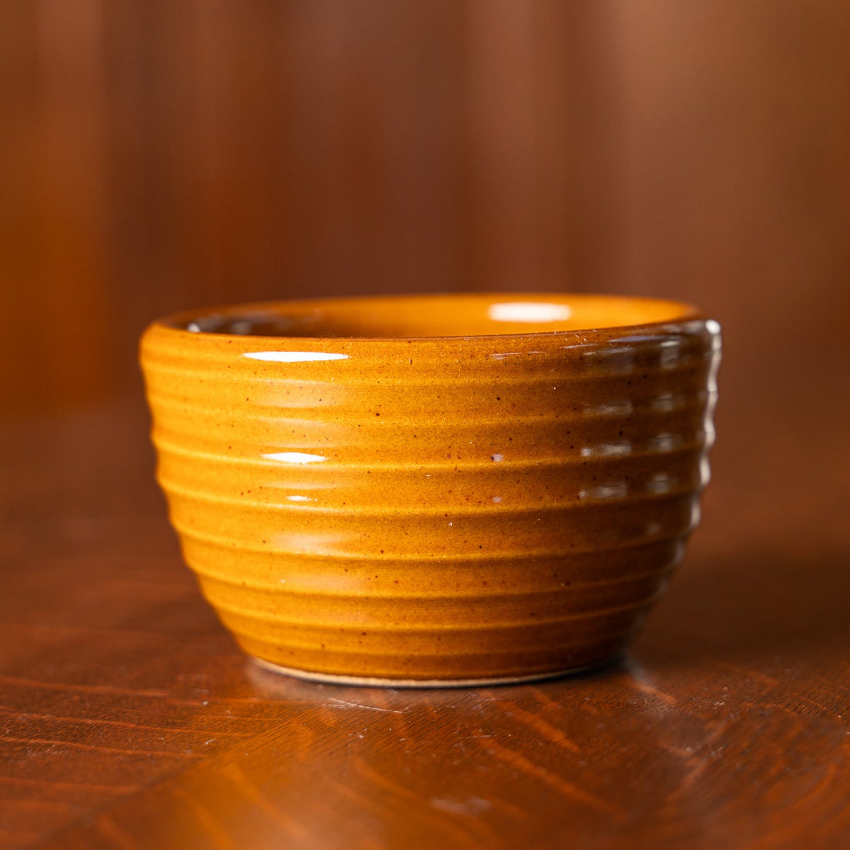 Let's Dip Again Small Ridges Bowl in CInnamon