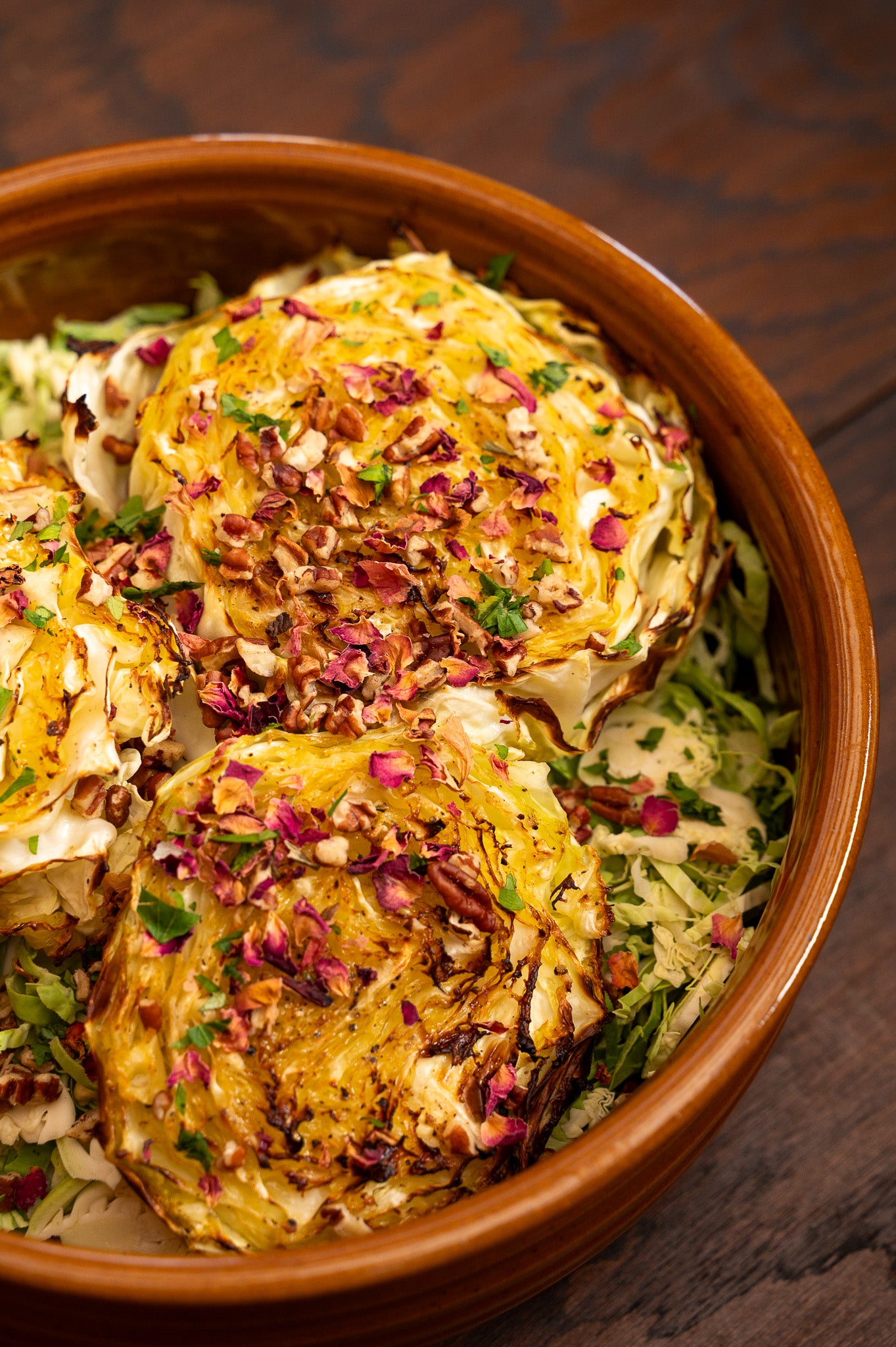 Cinnamon Ridges Serving Bowl