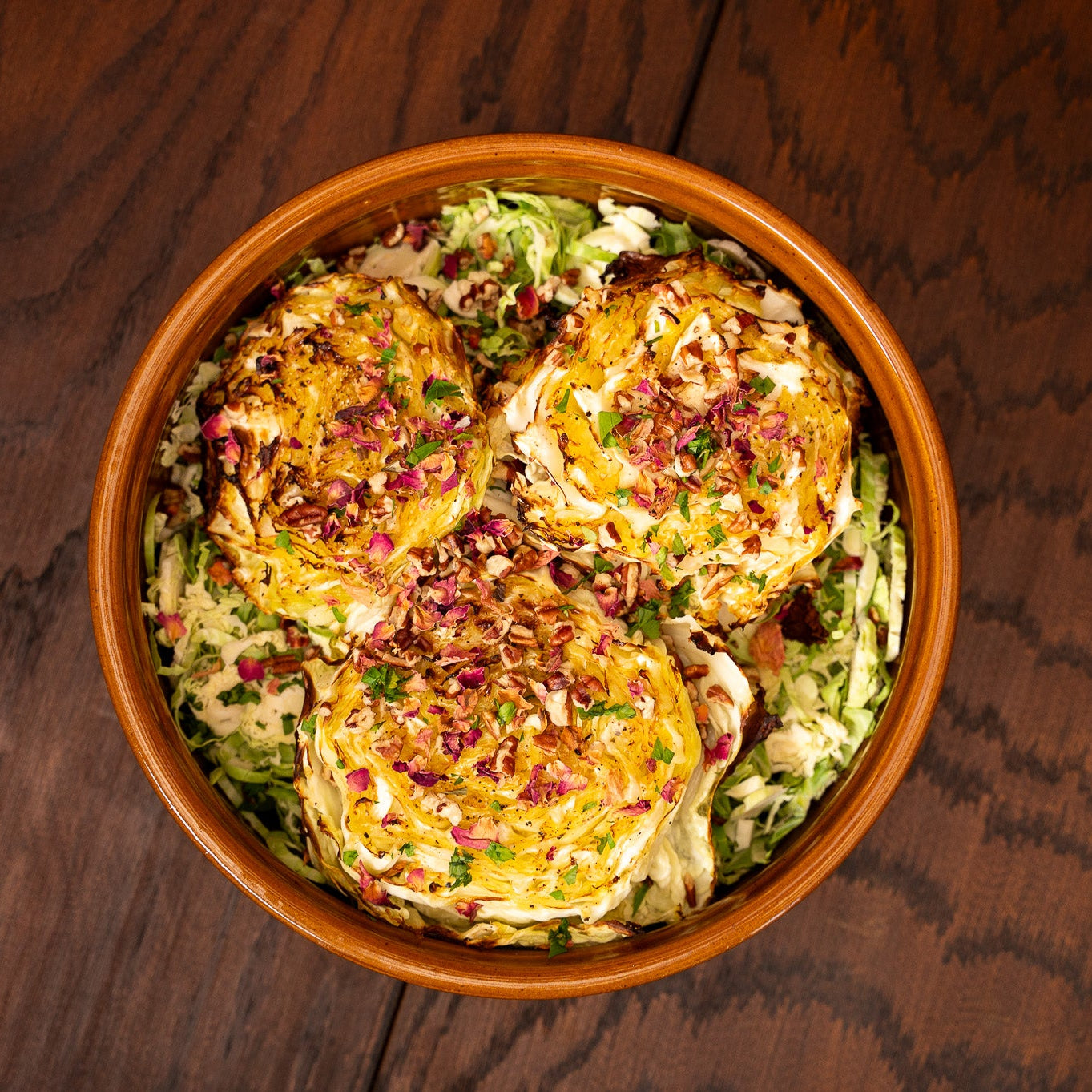 Cinnamon Ridges Serving Bowl