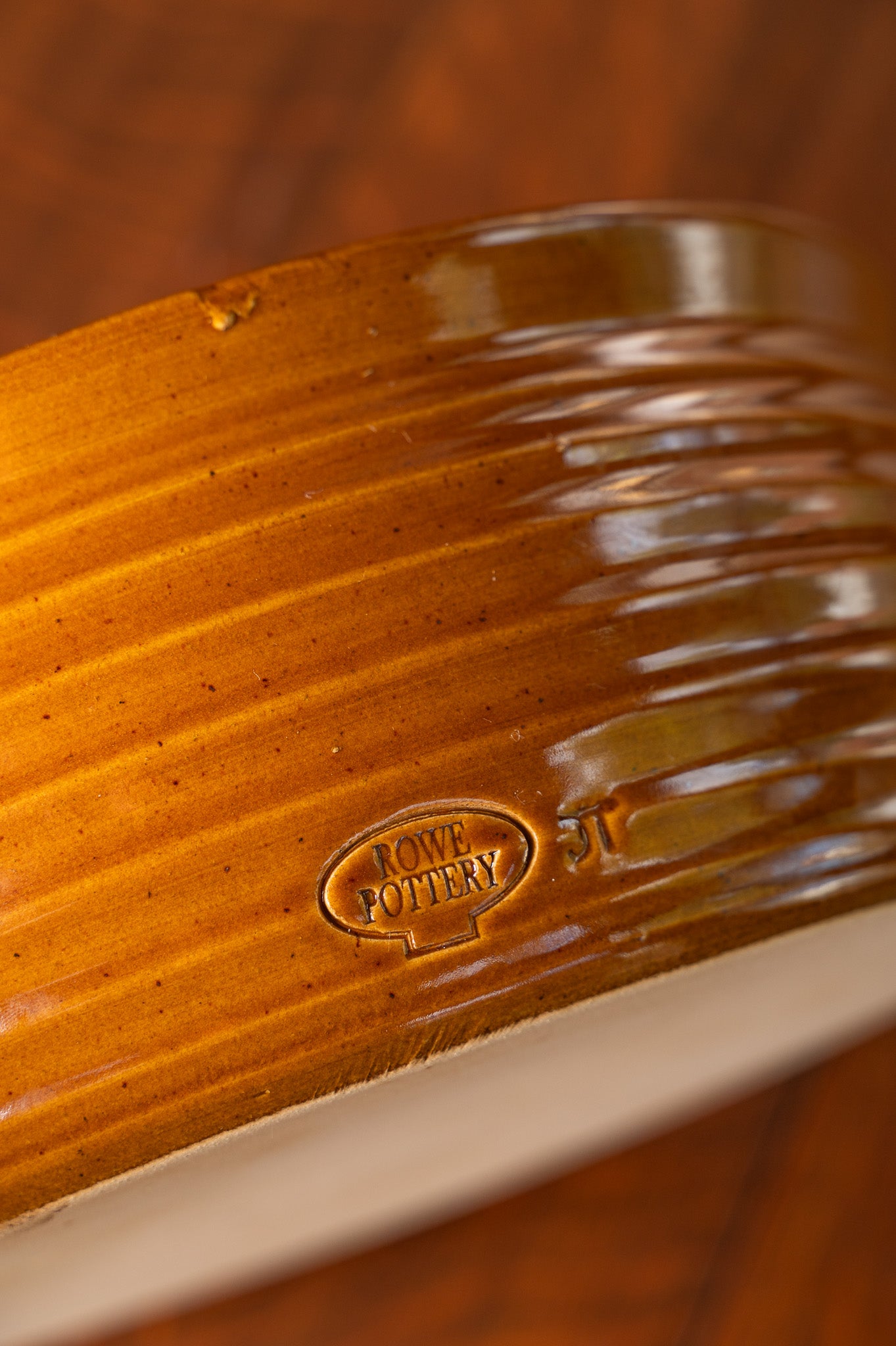 Cinnamon Ridges Serving Bowl